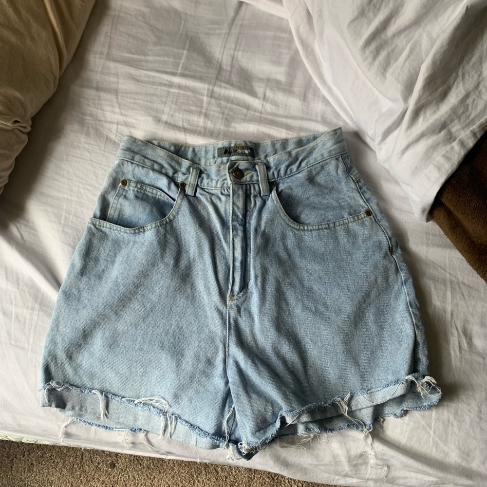 Super cute blue Jean high rise cut offs